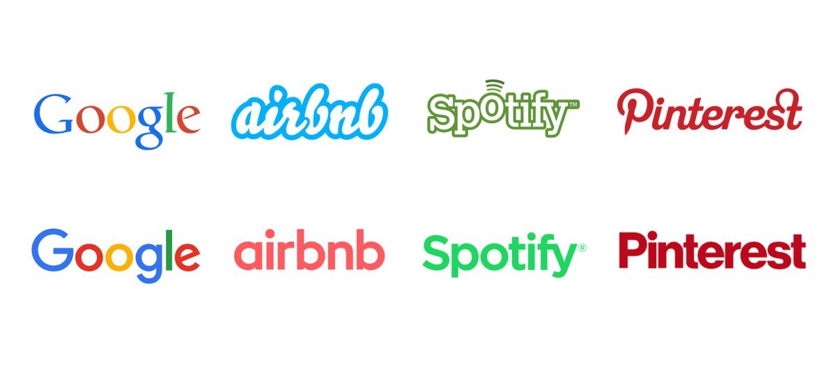 谷歌、Airbnb、Pinterest……老牌科技公司的 Logo 风格为何趋同？