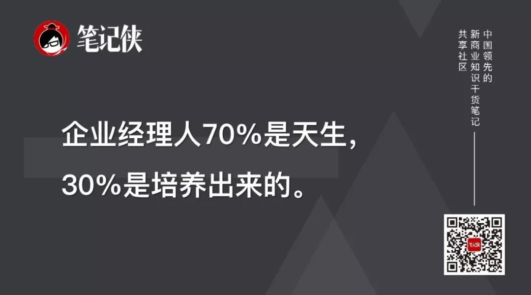 宁高宁：好的经理人70%是选的，30%靠培养