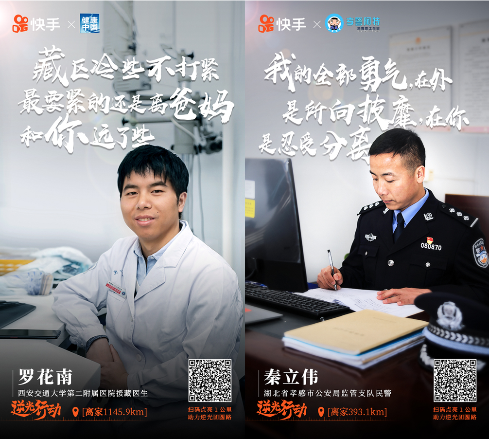 快手“逆光行动”开启“反向春运”100万用户助力100个家庭春节团圆