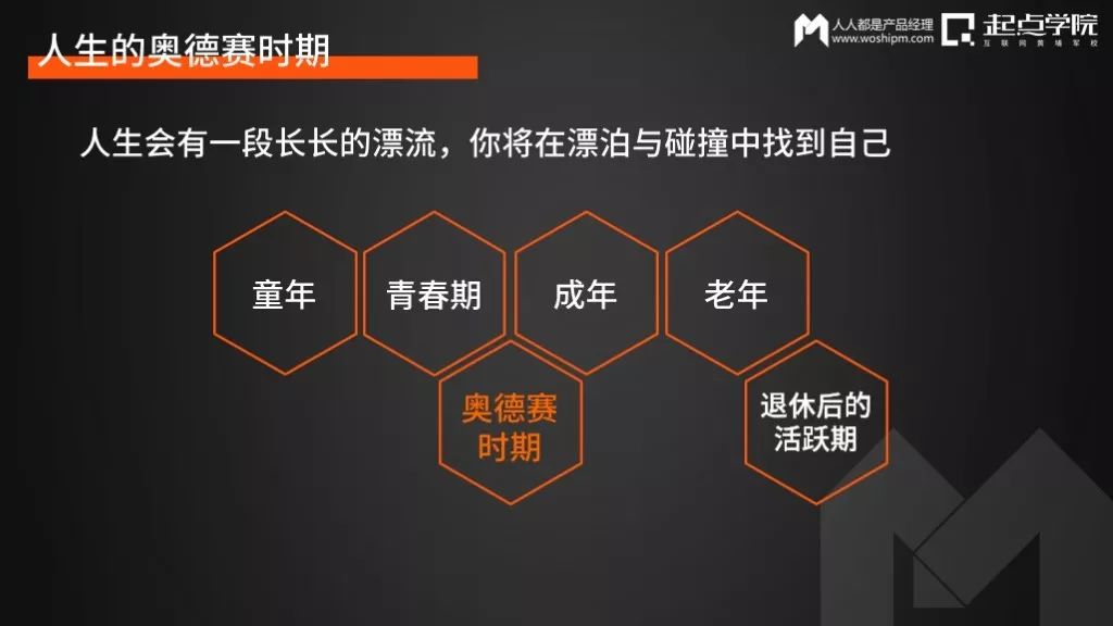 先讲一个概念"奥德赛时期":过去,我们看待人生的阶段是童年,青春期