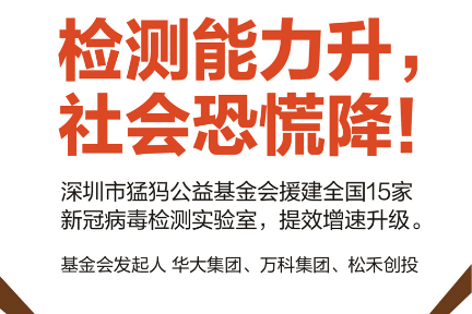 15家新冠病毒实验室提效增速升级，猛犸基金会携7家爱心单位助力战“疫”