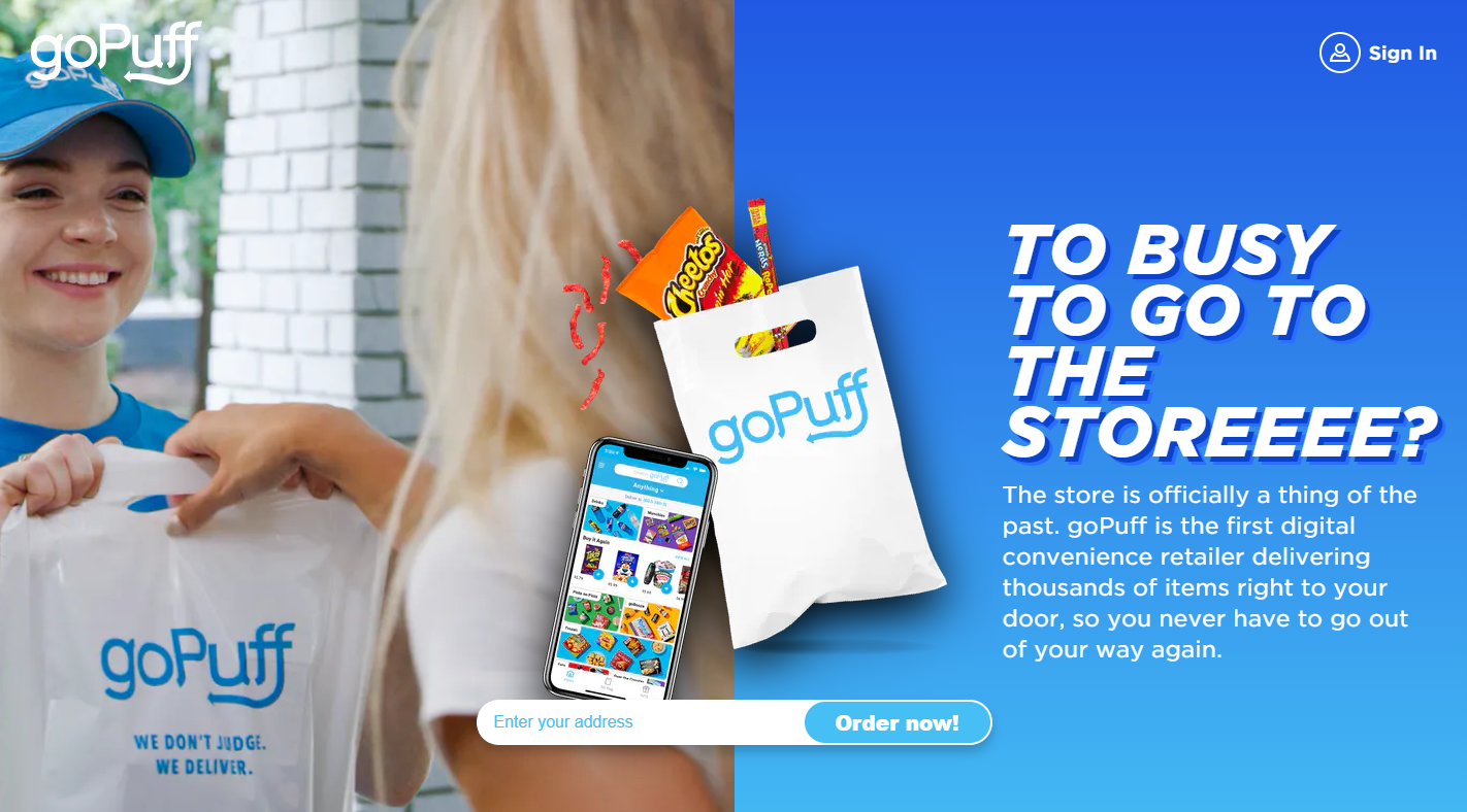 在大学校园内提供零售商品配送服务？美国配送创企「goPuff」获得7.5亿美元融资