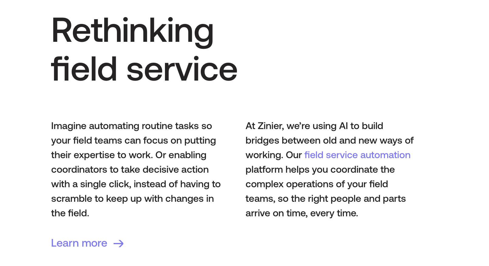 现场服务智能自动化供应商「Zinier」获 9000 万美元 C 轮融资，用于自动化现场服务管理