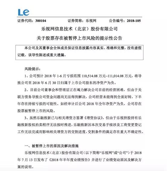 170亿投资恐打水漂，孙宏斌王思聪身陷乐视网