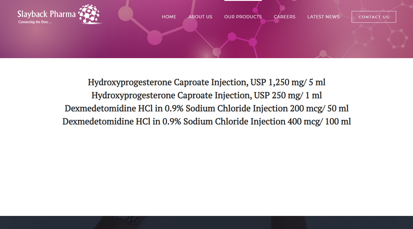 专注于仿制药和特种药物的开发，「Slayback Pharma」完成 5000 万美元 B 轮融资-36氪