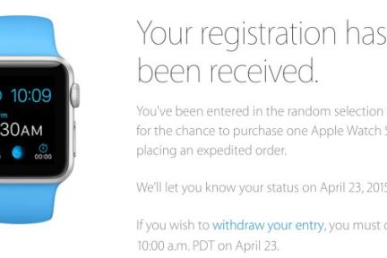 苹果邮件随机邀请开发者购买Apple Watch Sport，并保证在4月28号前发货