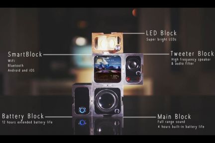 「一分钟产品」SparkBlocks：音响可以自由组合，只要你的脑洞够大