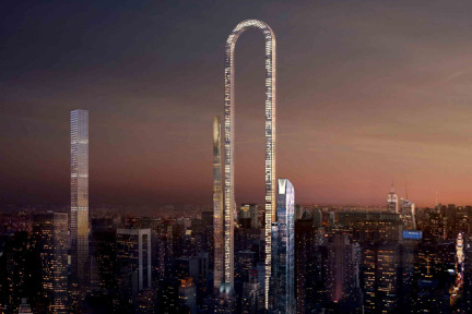 世界上最长的高楼能“弯”得像半截别针 | 图说