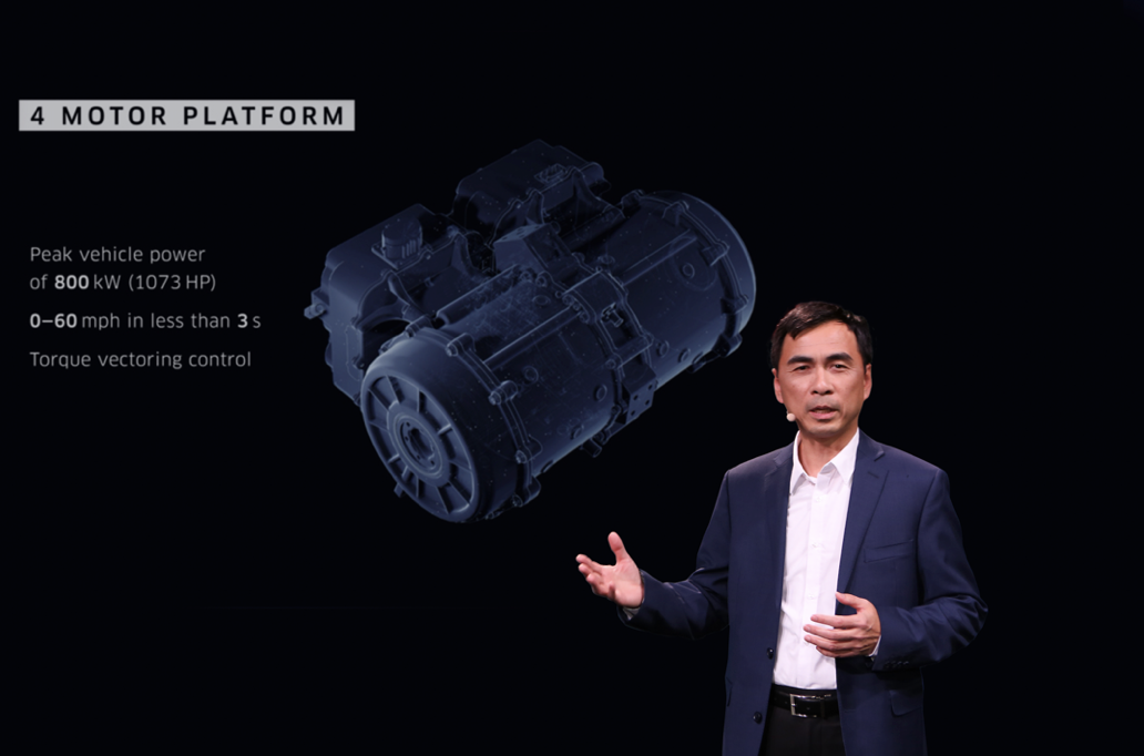 硅谷新造车公司SF MOTORS全球首发，自研四电机驱动，SF5年底开始预定