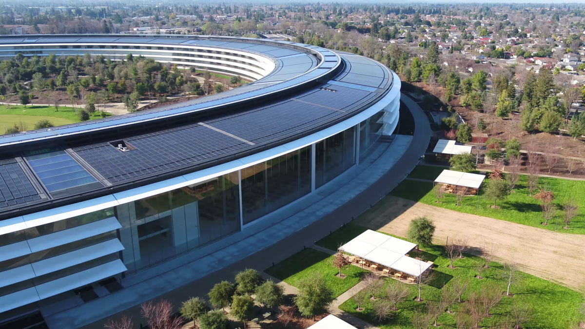 苹果新总部Apple Park已完工，员工曝光了“宇宙飞船”一系列内景图 | 图说