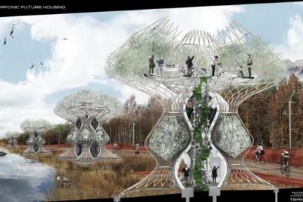 3D打印的未来住所：人、鱼、蔬菜共同生活的闭环生态系统