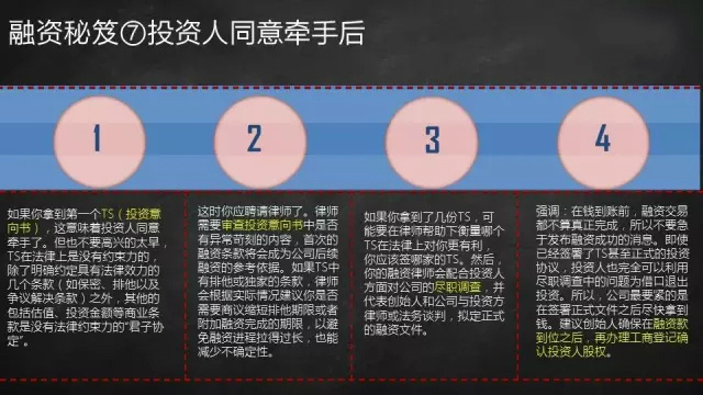 拿到投资人的TS就大功告成了吗？还有这些你要知道的事