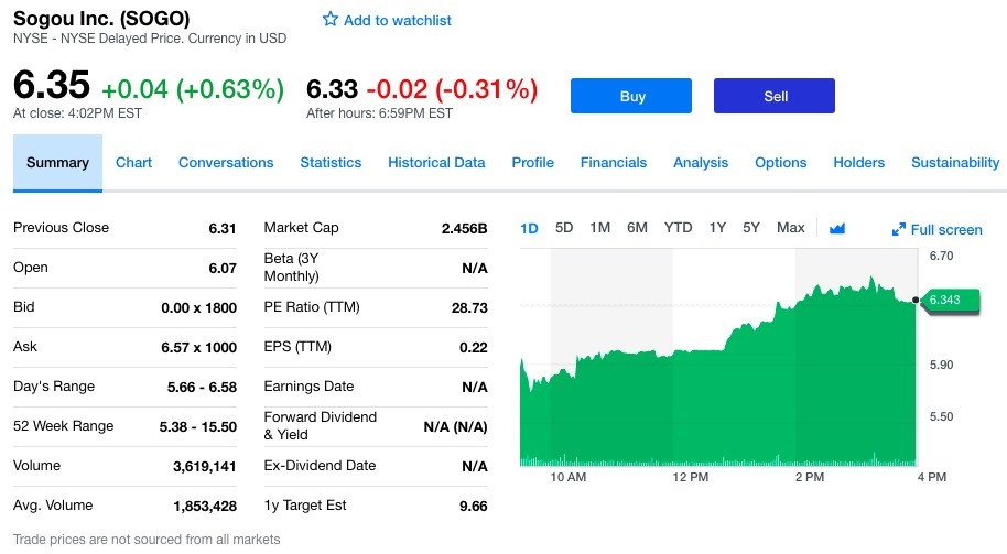 业绩快报｜搜狗Q3营收同比增速跌至7%，信息流和智能硬件业务没能拉动增长