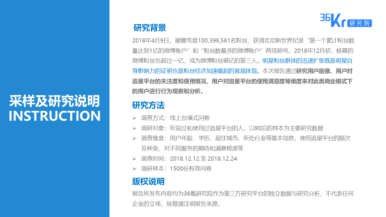 36氪研究 | 粉丝经济用户调研报告