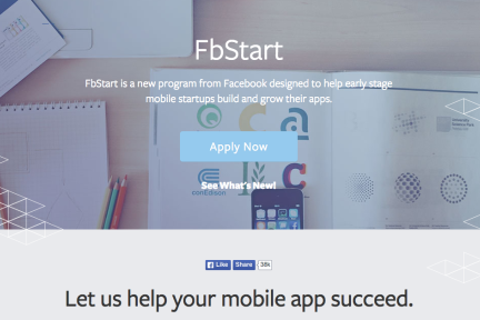 FbStart一周年，Facebook已免费为APP开发者提供价值1亿美元服务，接下来还要豪爽给给给！