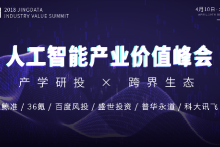 鲸准2018产业价值峰会首站AI专场，联合百度风投、36氪、科大讯飞，探索AI商业模式