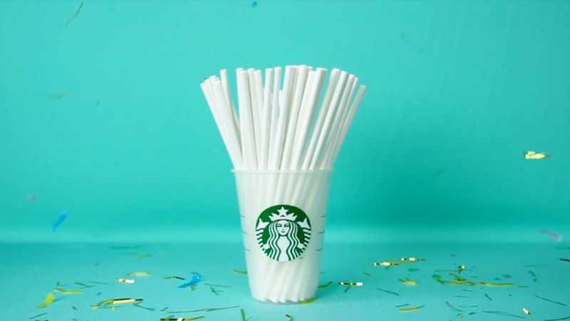 今年底中国禁用不可降解一次性塑料吸管，星巴克、麦当劳、喜茶们都在干了