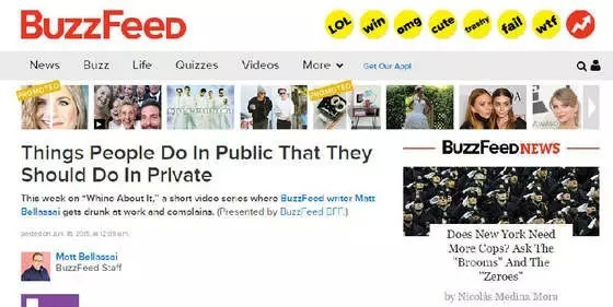 Buzzfeed拆分新闻和娱乐，要放弃严肃新闻了吗？