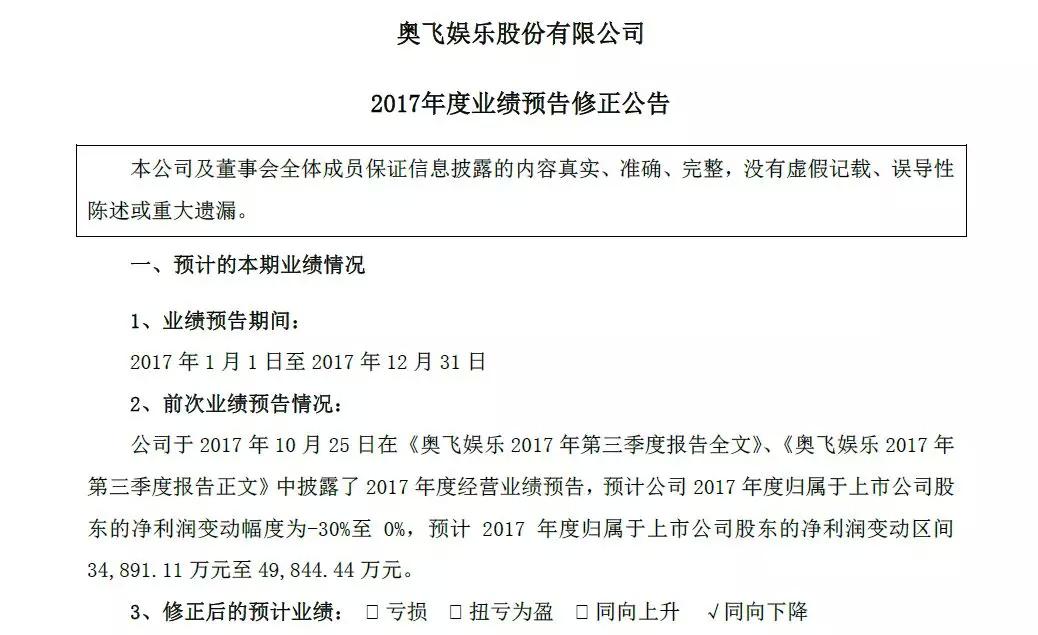 奥飞业绩大幅下滑60%~90%，这是转型阵痛，还是“黎明前的黑暗”？