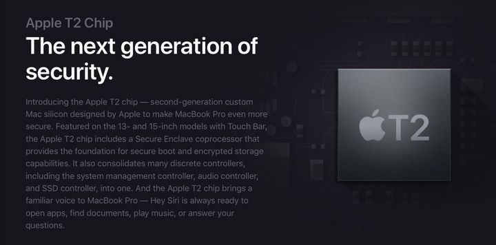 苹果证实，T2 安全芯片限制了新款 Mac 的第三方维修服务