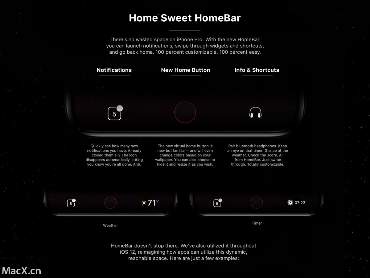 全新 iPhone 8 概念渲染，这 HomeBar 概念很有意思
