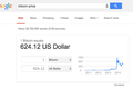 现在你可以直接在Google搜索里查询比特币的实时价格了