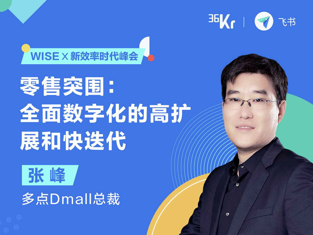 多点Dmall总裁张峰：零售突围，全面数字化的高扩展和快迭代 | WISE x 新效率时代峰