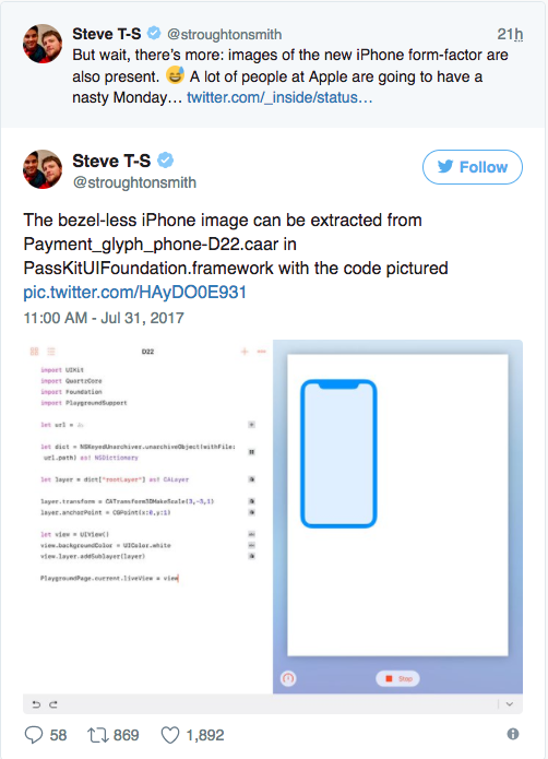 自家兄弟HomePod泄密，iPhone 8采用无边框设计以及面部识别功能