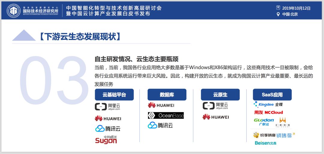 ​权威发布《中国云产业发展白皮书》：芯片是软肋、“自主可控”是重要议题、“5G+云+AI”是重要引擎