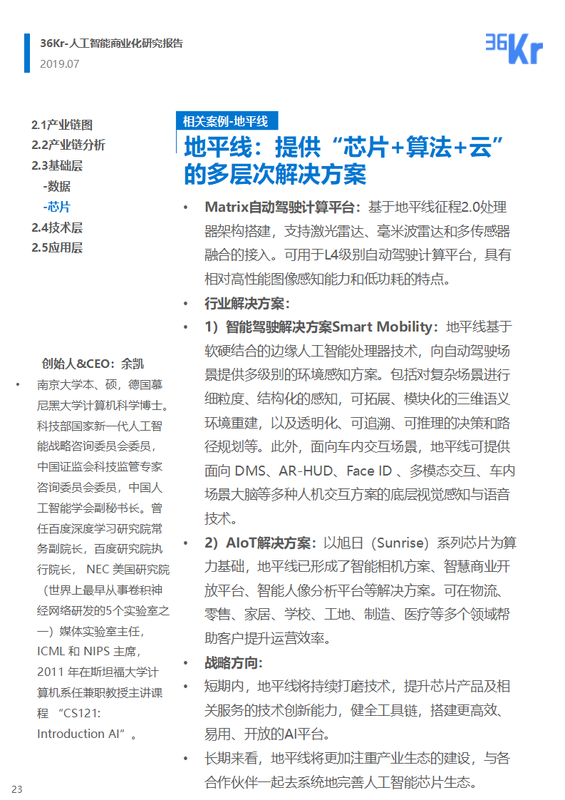 36氪研究 | 人工智能商业化研究报告（2019）