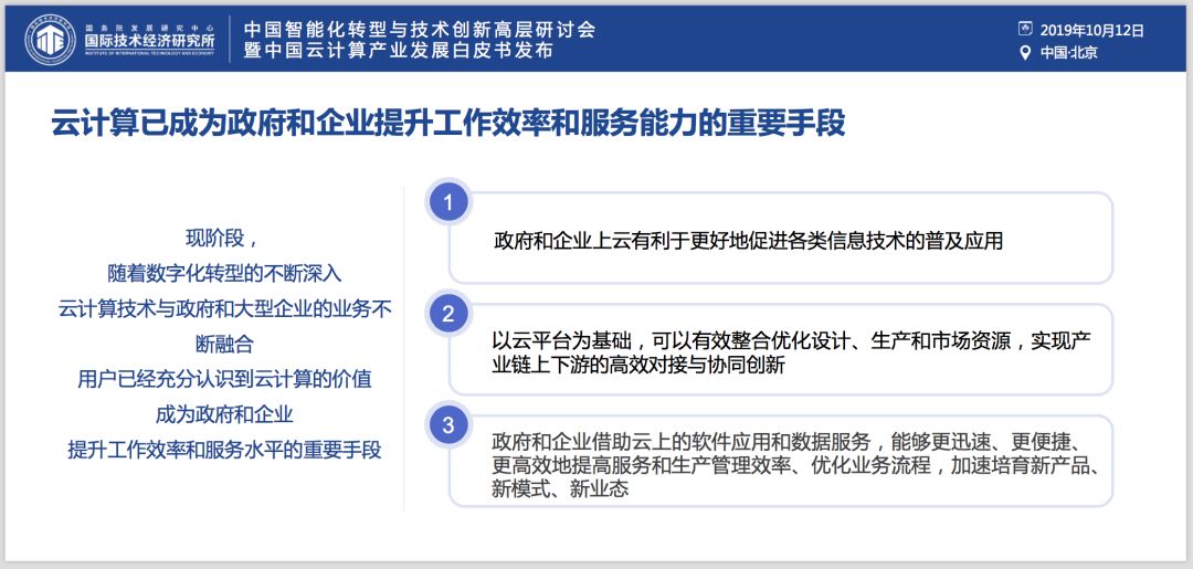 ​权威发布《中国云产业发展白皮书》：芯片是软肋、“自主可控”是重要议题、“5G+云+AI”是重要引擎