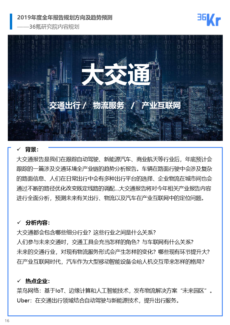 36氪研究|2019年风向趋势分析报告