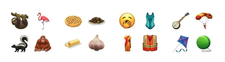 日上,蘋果已經展示過即將會在秋季登陸 ios 13 的全新 emoji 表情圖案