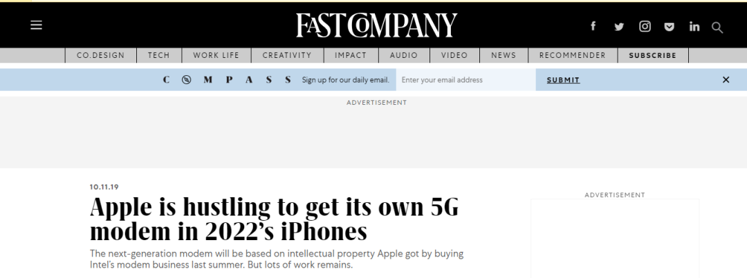 苹果 5G 芯片“难产”！