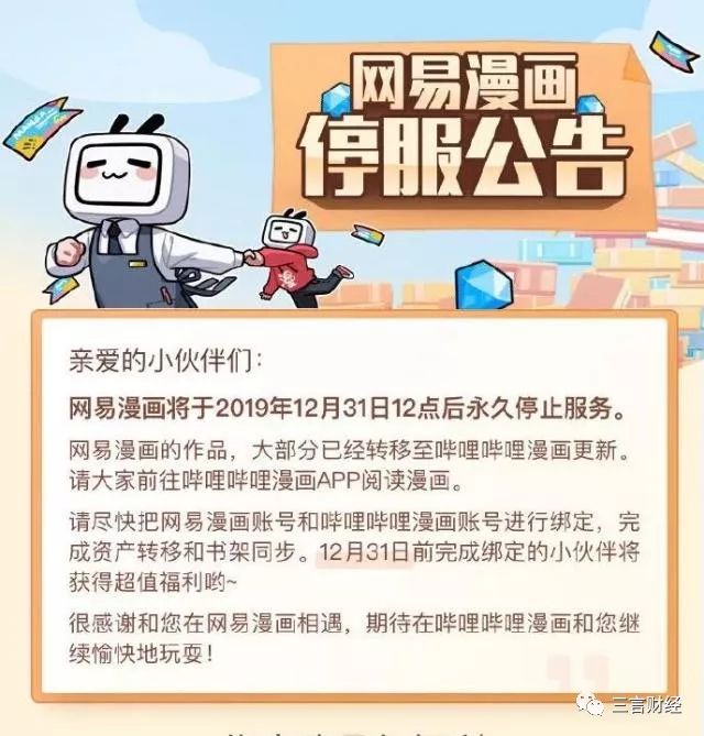 网易又一业务“网易漫画”关停，此前网易博客、相册、网盘、理财等都已停止运营