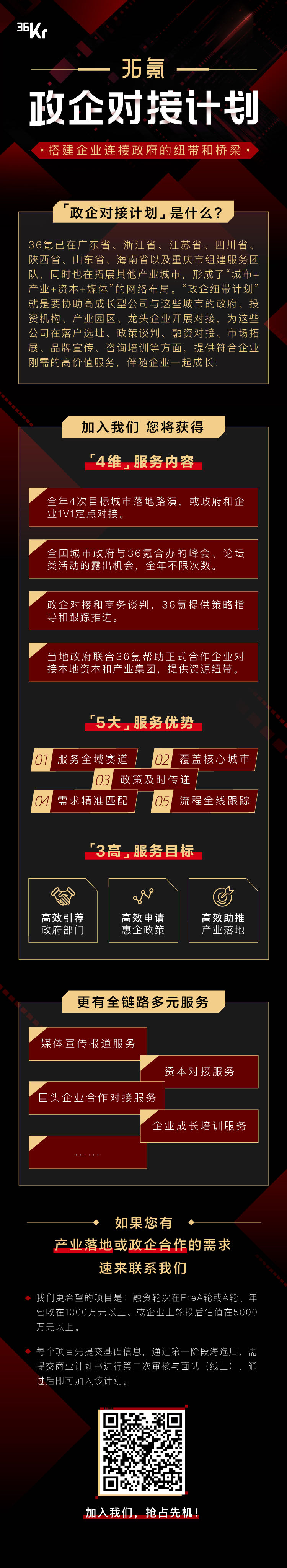 搭建企业连接政府的纽带和桥梁 36氪开启“政企对接计划”