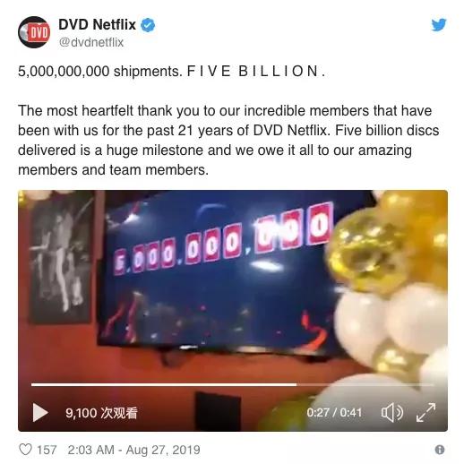 DVD 还没死，Netflix 刚刚租出了第 50 亿张 DVD