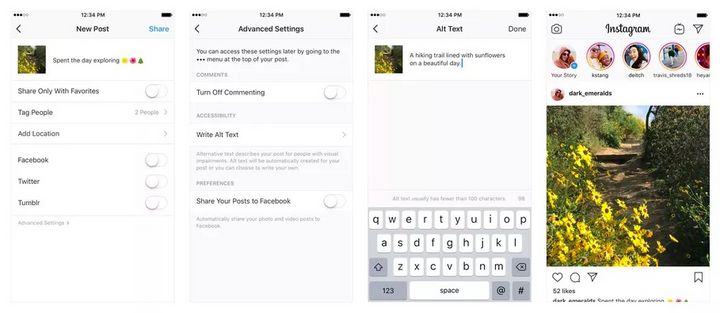 Instagram 加入新功能，让视障人士也能“阅读”照片