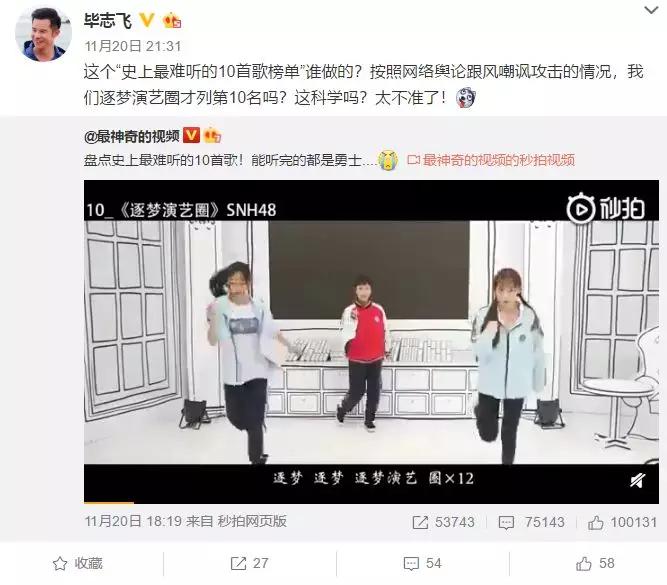 《逐梦演艺圈》导演毕志飞的电影梦