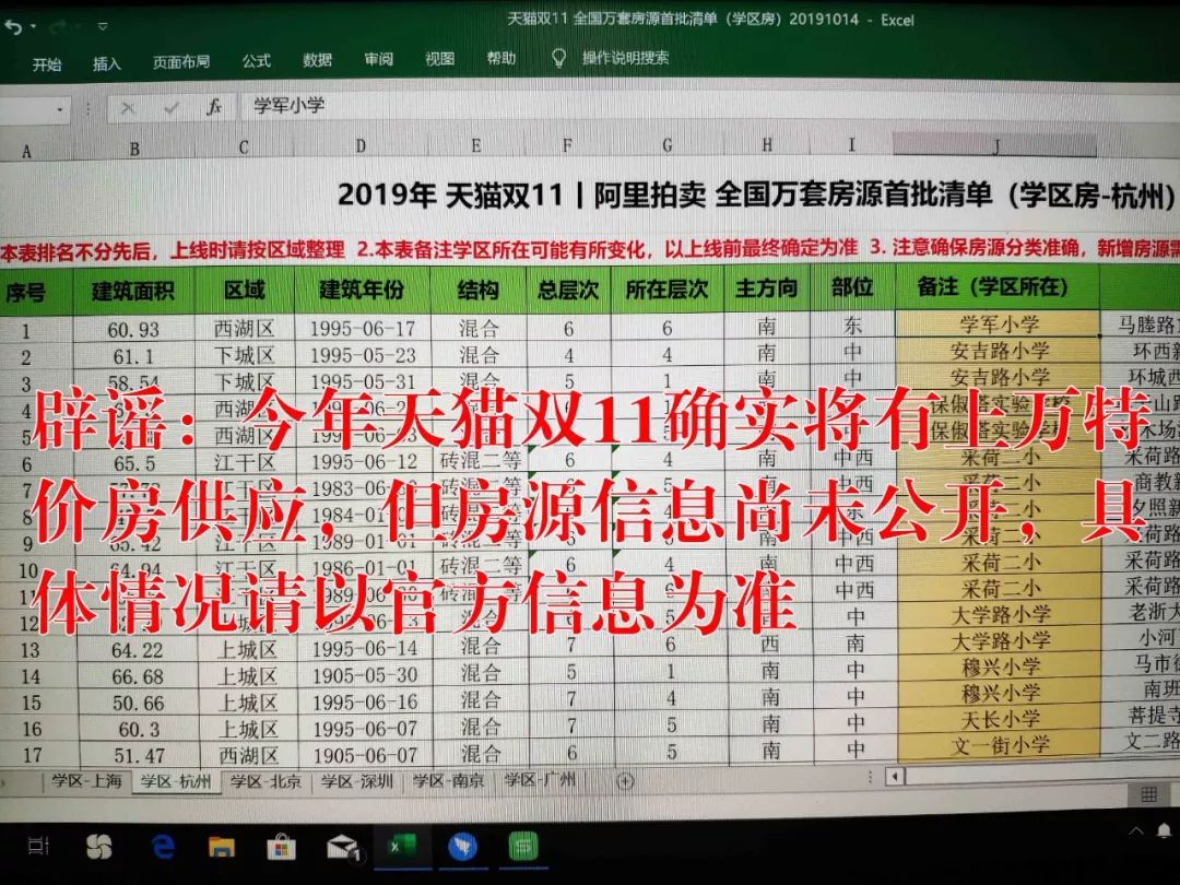 不限购不限贷，天猫双11首批特价学区房今日上线