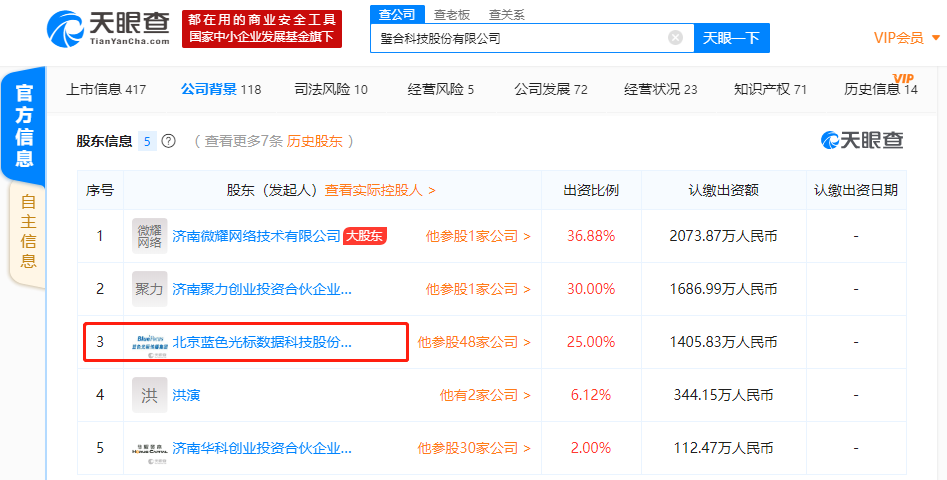 蓝色光标为央视曝光智能骚扰电话涉案企业璧合科技股东