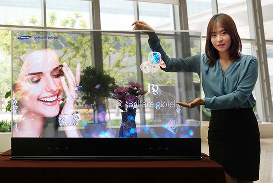 三星展示镜面及透明 OLED 显示屏