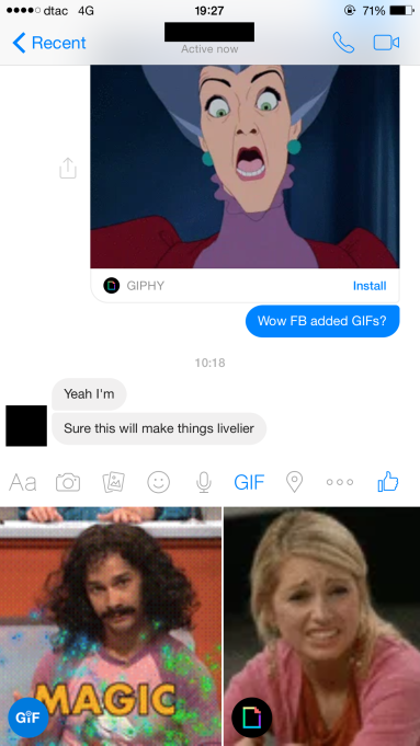 WOW， Facebook添加GIF键了！