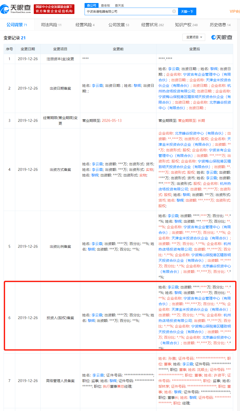 小米入股宁波吉德电器