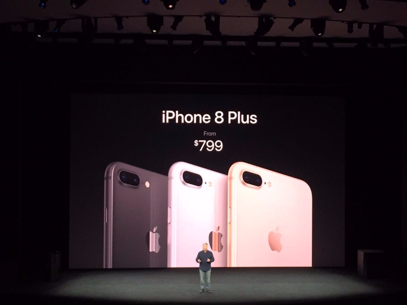 iPhone8 Plus售价799美元起步