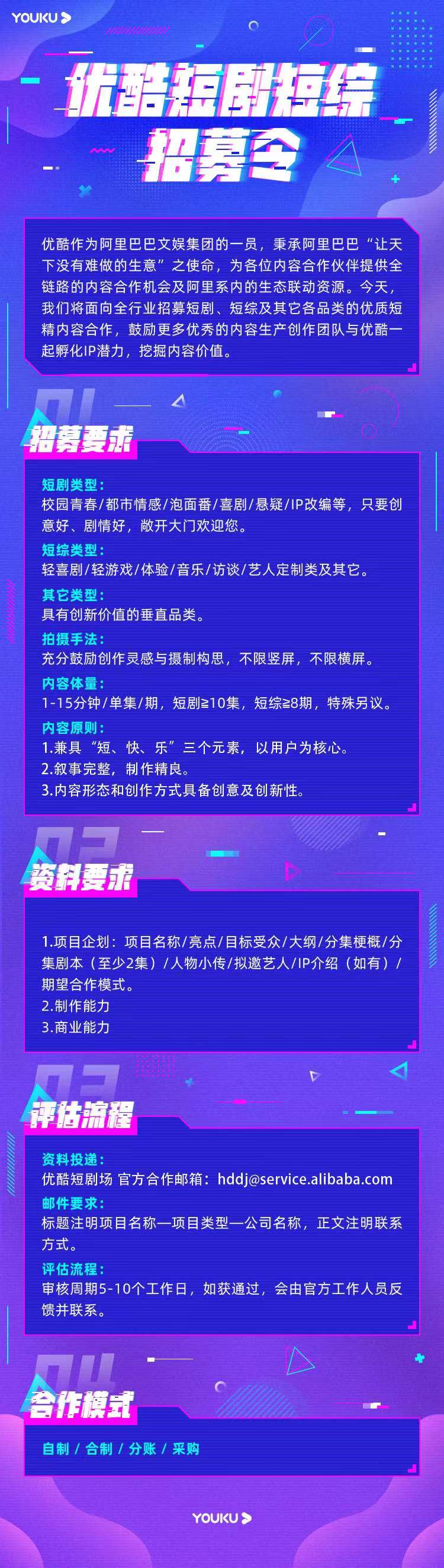 优酷发布短剧短综招募令，正式加入短视频赛道