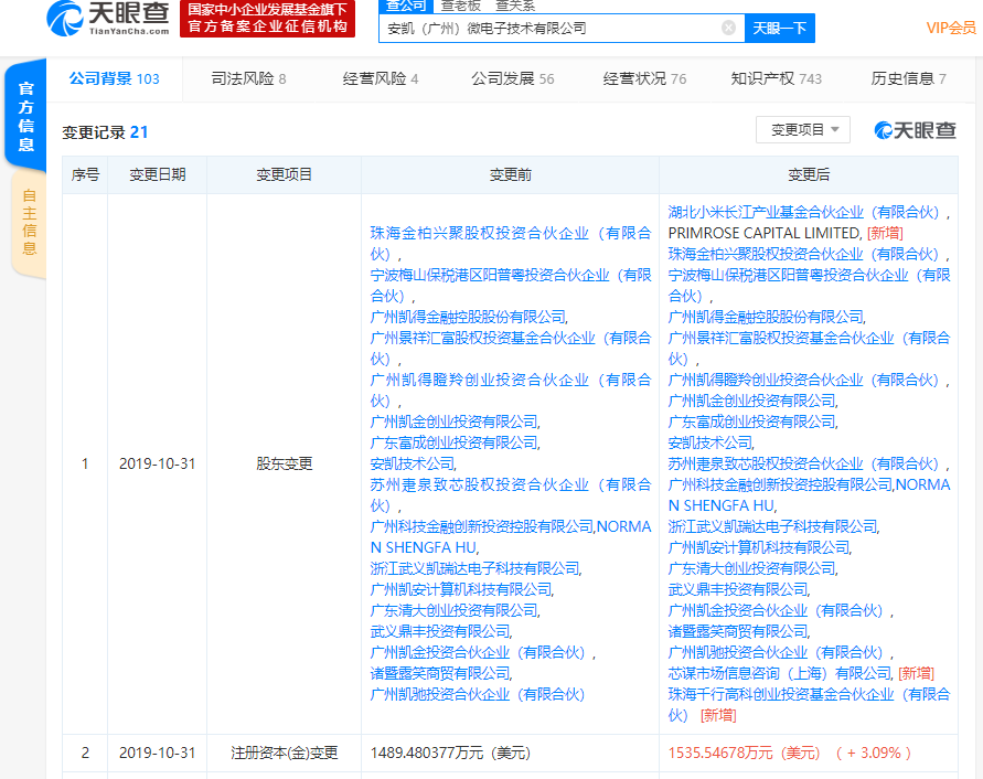 小米再度投资芯片行业，安凯微电子获长江小米基金投资