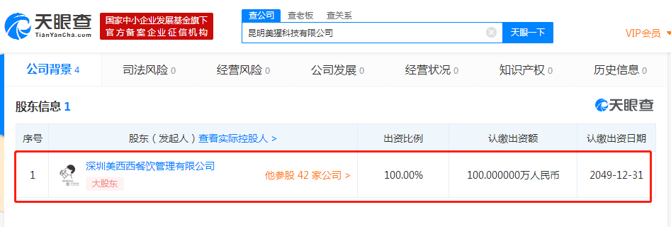 喜茶成立全资科技公司，业务涉及动漫设计