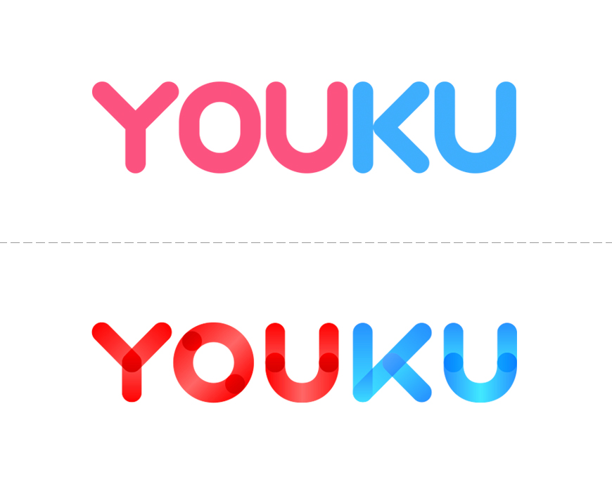 优酷品牌升级替换新Logo：扁平化、女性化、年轻化