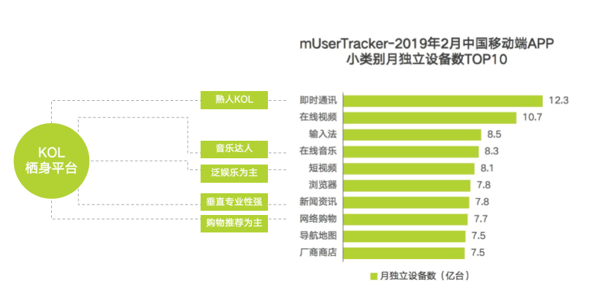 白皮书：互联网头部流量平台类别均有KOL栖身